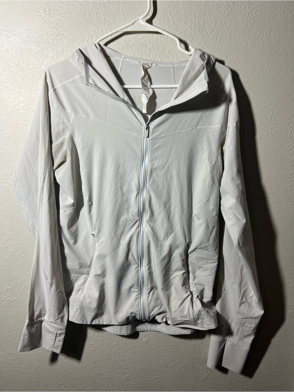 Imperfect Lululemon Mist Over Lightweight Hooded Zip Jacket size 10 READ!!